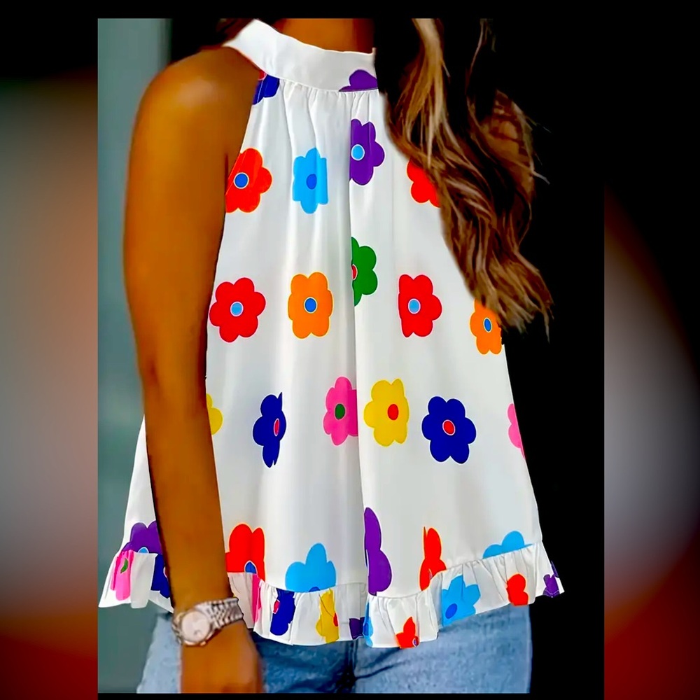 Floral print top